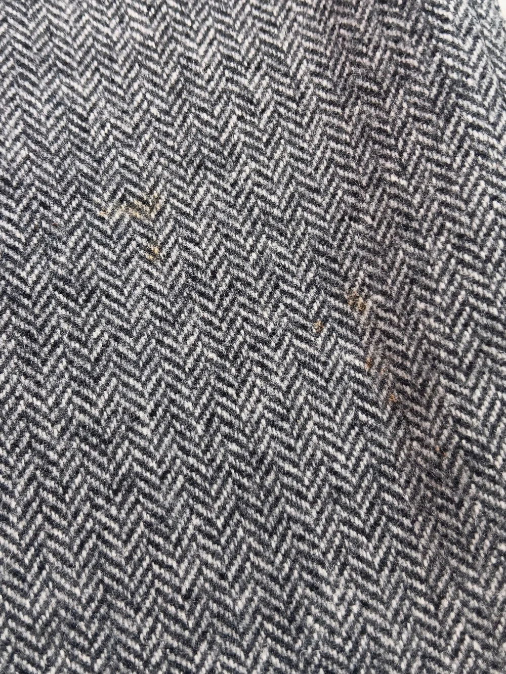 Vintage J Crew Pants Mens 36x34 Gray Wool Herringbone Pleated Pants Office